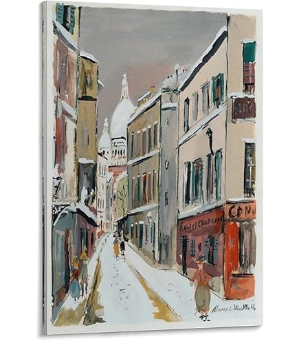 Amazon.co.jp: 絵画ポスターMaurice Utrilloモーリス・ユトリロ